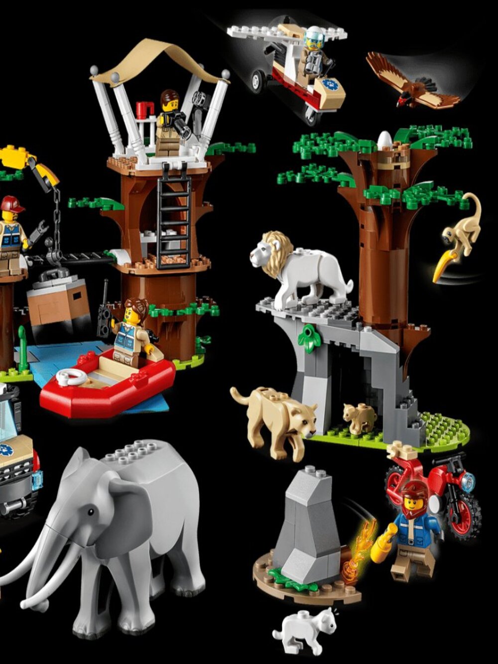 LEGO Wildlife Rescue Camp with over 500 pieces and box, 60307 - Picture 5 of 13